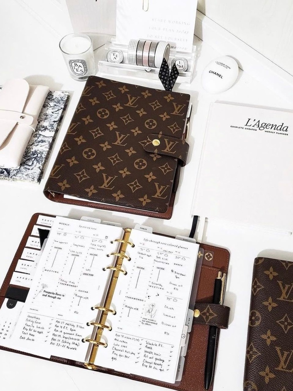 🆕 MM 6 Ring Planner Inserts Refills LV Medium Calendar 2026 2027 To Do Journal